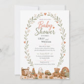 Boho Baby Toys Shower Invitation 招待状 (正面)