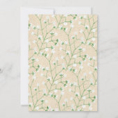 Boho Baby's Breath Table Number表11 招待状 (裏面)