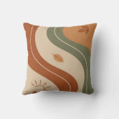 Boho Balance & Calm Decorative Pillow | Burnt クッション (裏面)