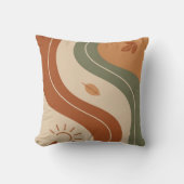 Boho Balance & Calm Decorative Pillow | Burnt クッション (正面)