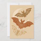 Boho Bats Halloween 招待状 (正面)