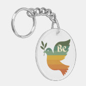 Boho Be Peace Retro Holiday Keychain キーホルダー (正面左)