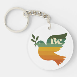 Boho Be Peace Retro Holiday Keychain キーホルダー