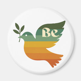 Boho Be Peace Retro Holiday Magnet マグネット