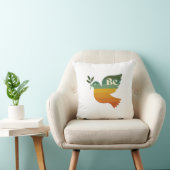 Boho Be Peace Retro Holiday Throw Pillow クッション (椅子)