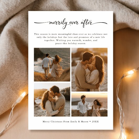 Boho Beach 4 Photo Merrily Ever After Wedding シーズンカード