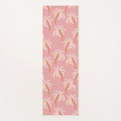 Boho Beach Palm Yoga Mat Tropical Coastal Pilates ヨガマット (正面)