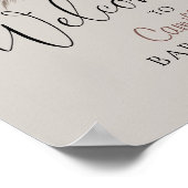 Boho Bearベビーシャワーへようこそ ポスター (角)