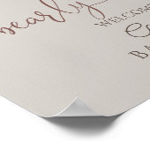 Boho Bearベビーシャワーへようこそ ポスター (角)