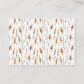 Boho Bearベビーシャワーベビー エンクロージャーカード (裏面)