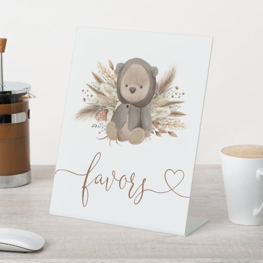 Boho Bear Baby Showerの特典 台座サイン (インサイチュ)