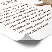 Boho Bear Baby Shower「Late Night Msuch」ポスター ポスター (角)