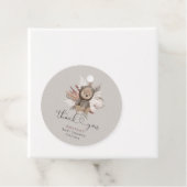 Boho Bear Baby Shower Thank You フェイバータグ (インサイチュ)