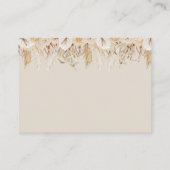 Boho Bear Book Request Baby Shower エンクロージャーカード (裏面)