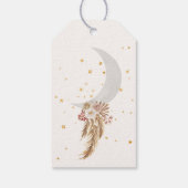 Boho Bear Moon Baby Shower Thank You ギフトタグ (裏面)