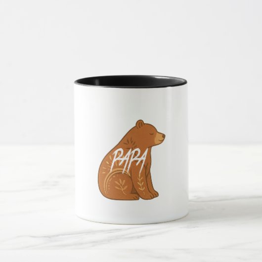  Boho Bear Papa Mug マグカップ (中央)