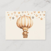 Boho Bearly Wait Beige Bear Books for Baby Shower エンクロージャーカード (裏面)