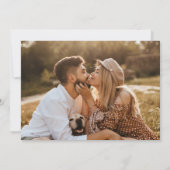 Boho Beigeグリーンフローラ日付カードを保存 招待状 (裏面)