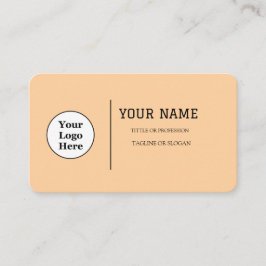 Boho Beige書道スクリプトQRコード 名刺