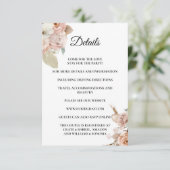 Boho Beige floral Enclosure Card Details エンクロージャーカード (スタンド正面)