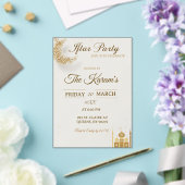 Boho Beige Minimalist Mosque Ramadan Iftar Party  アクリル招待状 (インサイチュ (ウェディング))