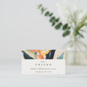 Boho Bird of Paradise Painted Flora Refer A Friend 名刺 (スタンド正面)