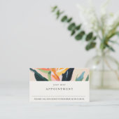 Boho Bird of Paradise Painted Floral Apponitment  名刺 (スタンド正面)