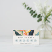 Boho Bird Of Paradise Painted Floral Loyality 名刺 (スタンド正面)