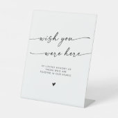 Boho Black and White Memorial Wish You Here 台座サイン (正面)