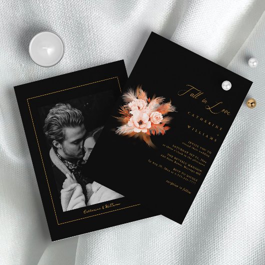 Boho Bliss：愛の秋結婚。 招待状