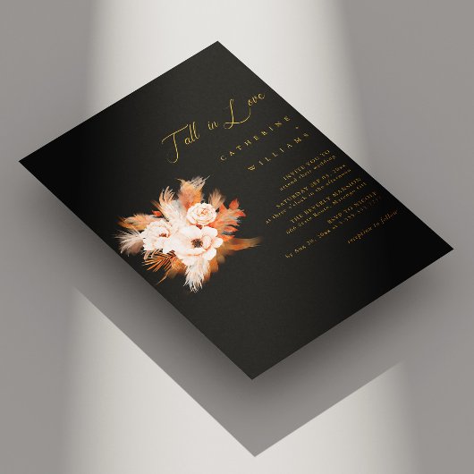 Boho Bliss:愛の秋結婚。 招待状