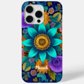 Boho Bloom Mandala Floral iPhone Case Case-Mate iPhoneケース (裏面)