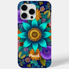 Boho Bloom Mandala Floral iPhone Case iPhone 15 Pro Maxケース
