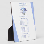 Boho Blueフローラ裁縫機船員価格 フォトプラーク (側面)