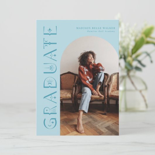 Boho Blue卒業発表 サンキューカード (スタンド正面)