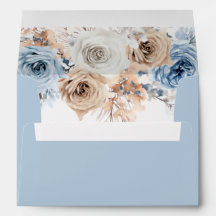 Boho Blue：水彩ボヘミアンフローラ結婚ズ