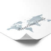 boho blue adventureがランドスケーププリント ポスター (角)