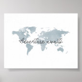 boho blue adventureがランドスケーププリント ポスター (正面)