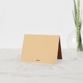 Boho Blue Bear赤ちゃんシャワーのプレゼントとカード カード (裏面)