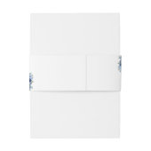 Boho Blue Flowers – Rustic Wedding 招待状ベリーバンド (裏面例)