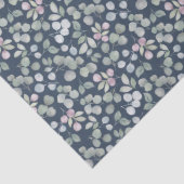 Boho Blue & Green Watercolor Eucalyptus  薄葉紙 (詳細)