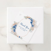 Boho Blue Pampas Grass Baby Shower フェイバータグ (インサイチュ)