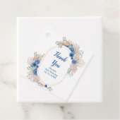 Boho Blue Pampas Grass Birthday フェイバータグ (インサイチュ)