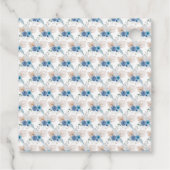 Boho Blue Pampas Grass Birthday フェイバータグ (裏面)