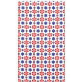 Boho Blue Purple Red Flowers Large Tablecloth テーブルクロス (正面)