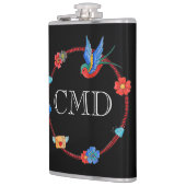 Boho Bluebirdカスタマイズ可能フラスコ フラスク (左)