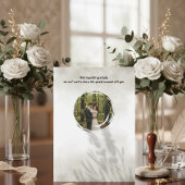 Boho Blush Floral Gold Wedding Invite 招待状