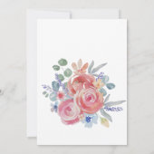 Boho Blush Rose Rehearsal Dinner 招待状 (裏面)