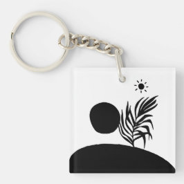 boho bohemian floral sun moon キーホルダー