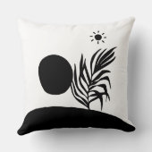 boho bohemian floral sun moon クッション (裏面)